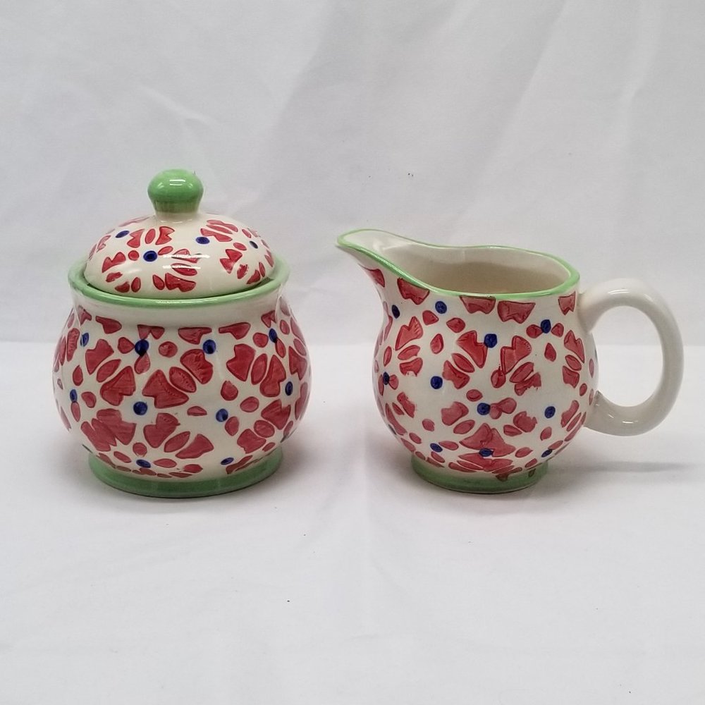 Signature Housewares Creamer & Sugar Set Print 10-1